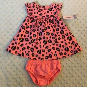 Two piece leopard print dress